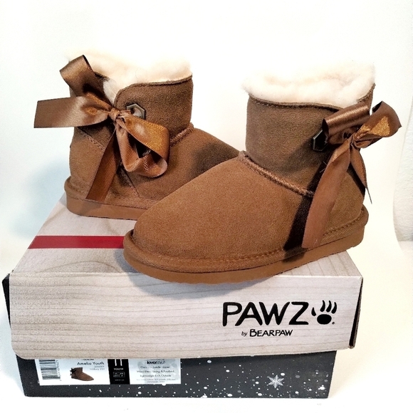 Paw Bearpaw Amelia Boots Little Girls size 11 NIB Cozycore Outerwear Winter Cold - Picture 1 of 8